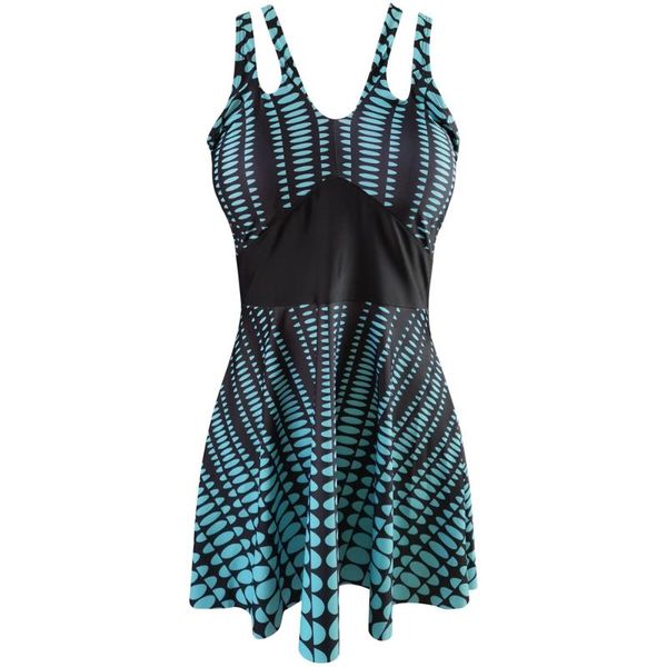 

push up tankini skirt women swimwear plus size two pieces suit print bathing shorts swimdress beach female 3xl one-piece suits