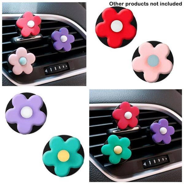 

car air freshener flower vent clip interior decoration conditioner cute charm colorful decorations for girls women