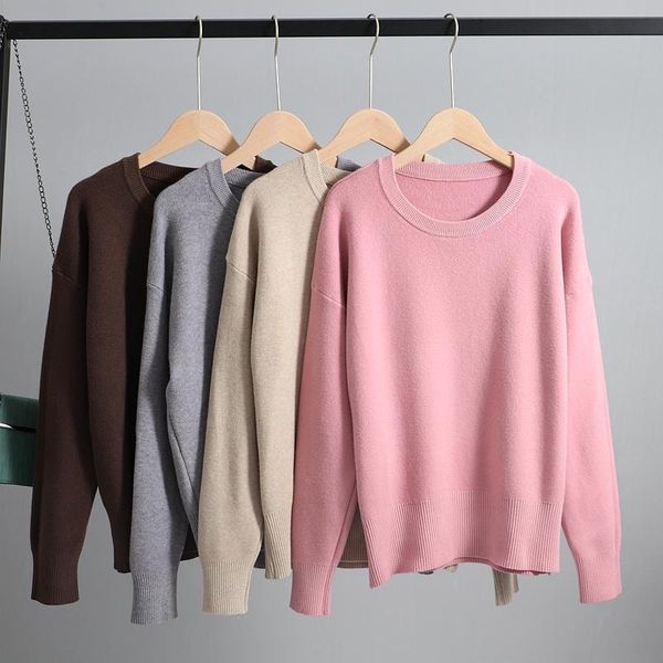 

women's sweaters zity oversized o neck basic thick women sweater warm knitted jumper stretch female autumn winter loose pullover, White;black