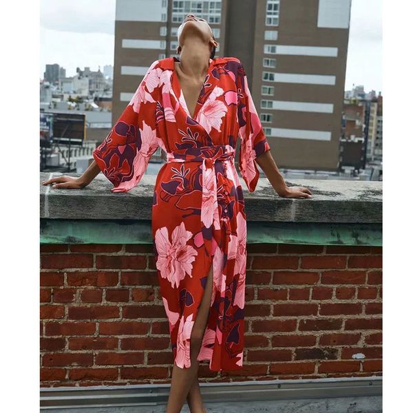 

casual dresses women's printed midi dress lnzgmsj, women's long sleeve high waist with frames and turtleneck v x3dr, Black;gray