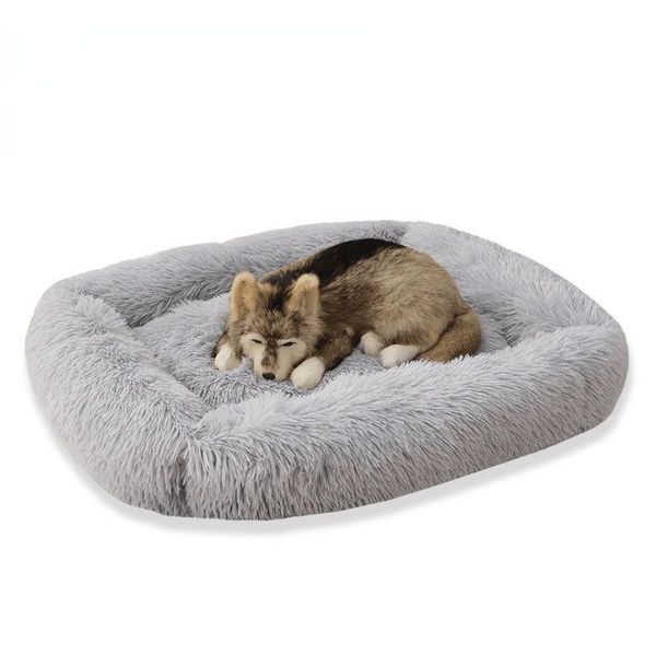 

cat beds & furniture dog bed autumn winter pet nest straight plush square kennel sofa washable small large supplies