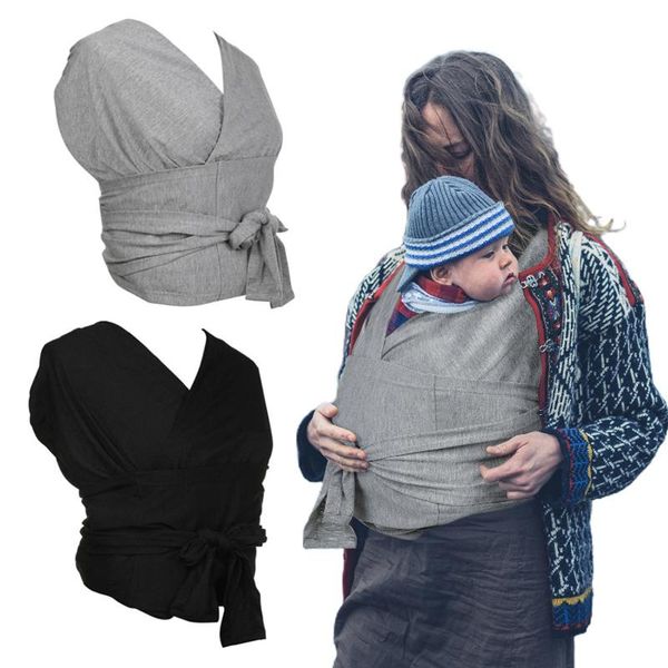 

carriers, slings & backpacks baby sling wrap ergonomic infant babyback carrier strap multifunctional x-shaped front pure cotton wrapping clo