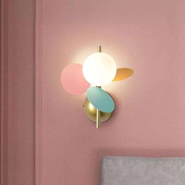 

wall lamp 2 style modern colorful flower branch creative g9 sconce indoor lighting living room home decor bedroom led light