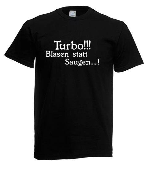 

mens t-shirt turbo bubbles instead suck, White;black