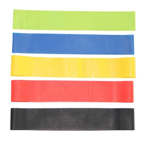 

latex pull belt 5 piece set yoga ring rope resistance puller mini bands