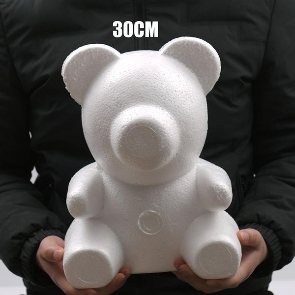 

1pcs 15cm-30cm various sizes foam rose bear mold diy for gift polystyrene styrofoam ball artificial flowers decorative & wreaths