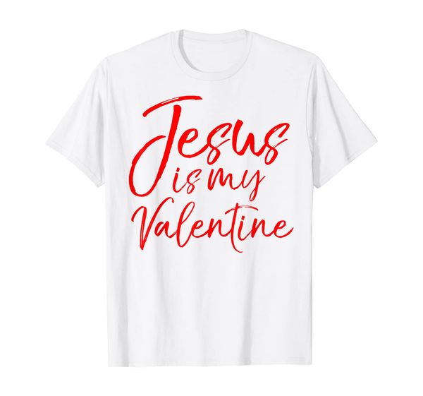 

jesus is my valentine shirt for women cute christian t-shirt, White;black