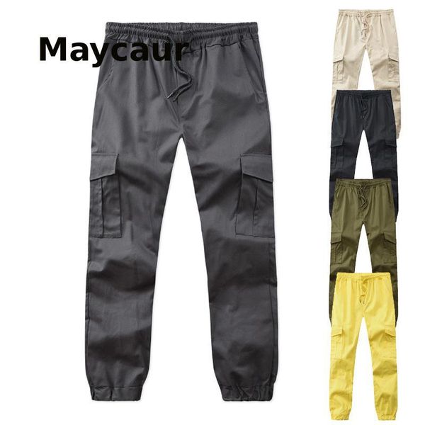 

men's pants casual fashion trend trousers jogger pantalon homme overalls men sweatpants, Black