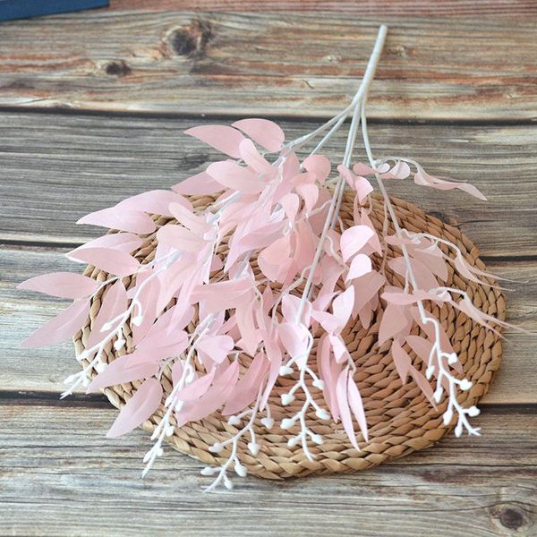 

decorative flowers & wreaths willow leaves artificial plants for floristry decoration marriage bouquets plant balcony garden home decor