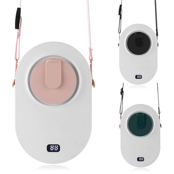 

mini personal neck fan with display of remaining power rechargeable portable waist clip for outdoor camping electric fans