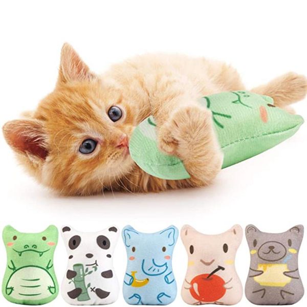 

cat toys rustle sound catnip toy cats products for pets cute kitten teeth grinding plush thumb pillow pet accessories