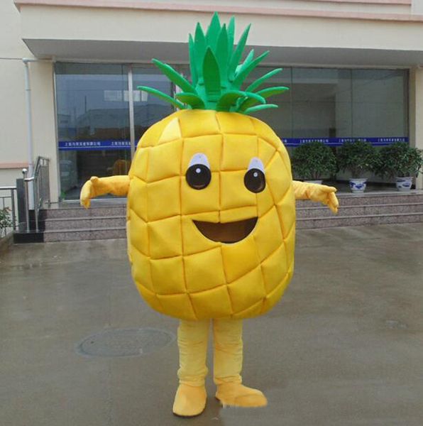 

performance two styles pineapple mascot costumes halloween fancy party dress cartoon character carnival xmas easter advertising birthday par, Red;yellow