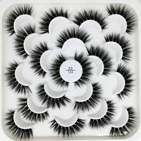 

pairs of lotus plate false eyelashes 3d natural thick multiple models1