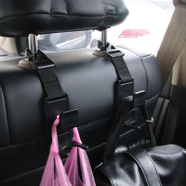 

interior decorations 2 pcs sd-2510 car back seat hook multifunctional universal plastic space saving storage for shoulder bag