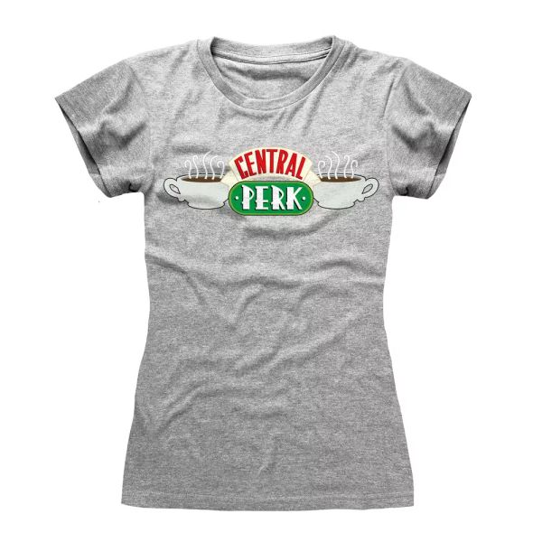 

ladies friends central perk cafe licensed t-shirt womens, White;black