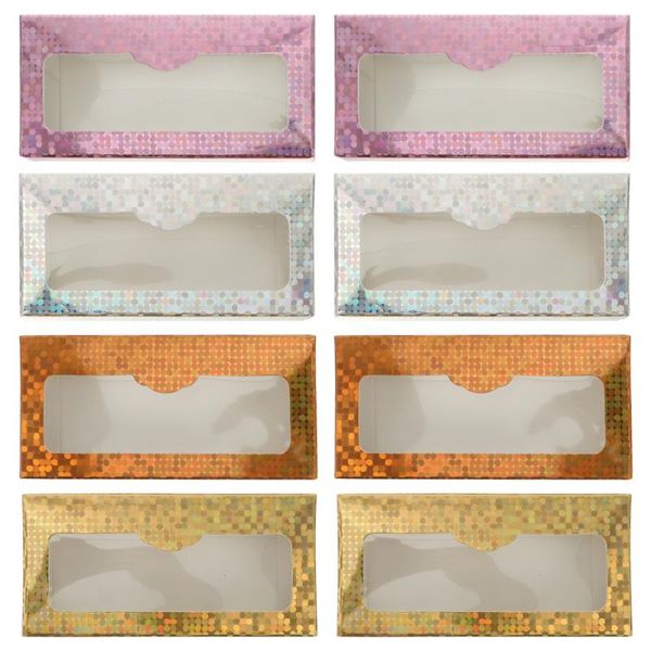 

false eyelashes 16pcs eyelash case paper packaging box lash storage container