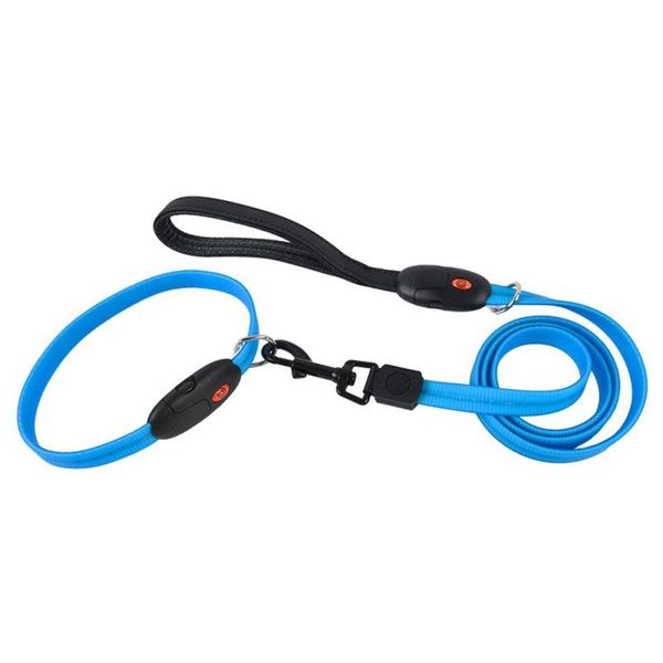 

dog collars & leashes let pet glowband luminous collar traction rope safety flashing glow in dark supplies accessories