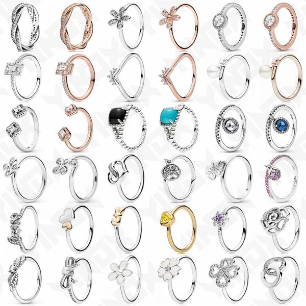 

suitable qyindx 925 sterling silver shiny for love flower charm original female anniversary ring gift fashion jewelryw