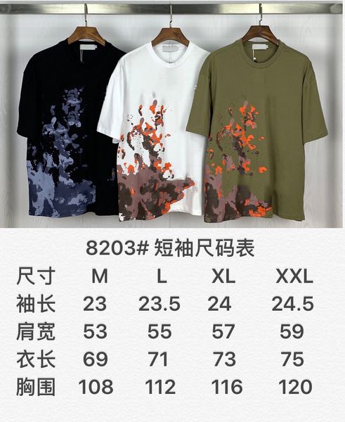 

Summer letter logo men and women T shirt couple style printing street fashion brand M-XXL, White;black