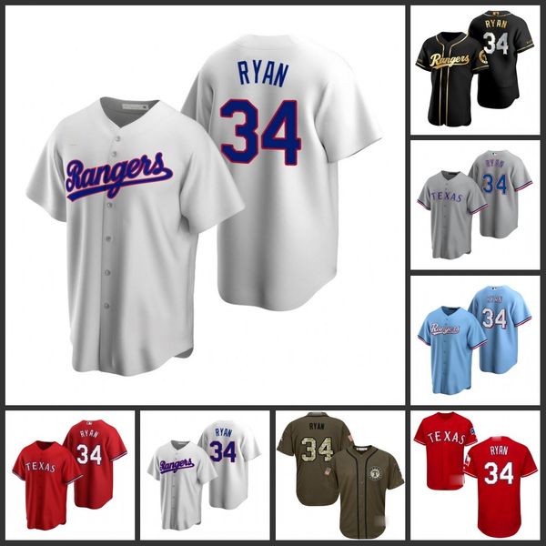 

texas rangers men 34 nolan ryan women youthjersey, Black;red