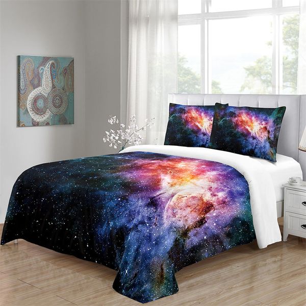 

bedding sets 3pcs a lot set fantasy planet printed kids bed linen super soft duvet cover and pillowcases twin  king size vq2f