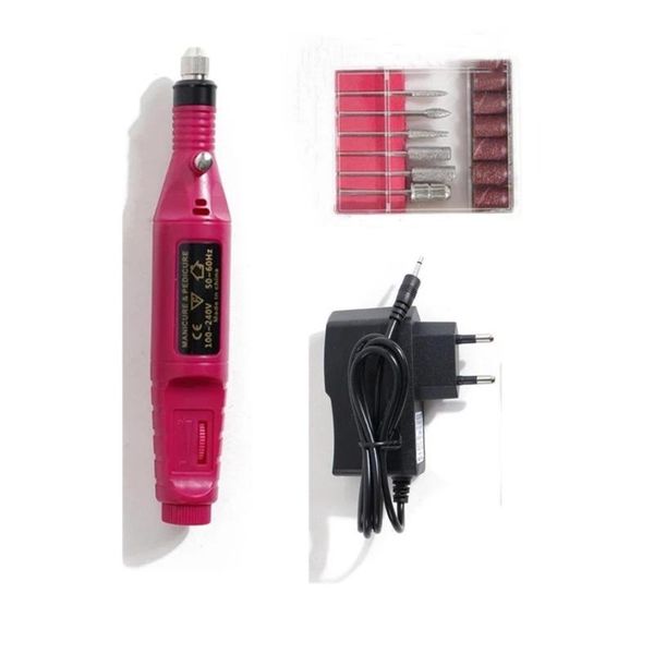 

nail drill & accessories professional electric art pen handle file polish grind machine manicure pedicure tool