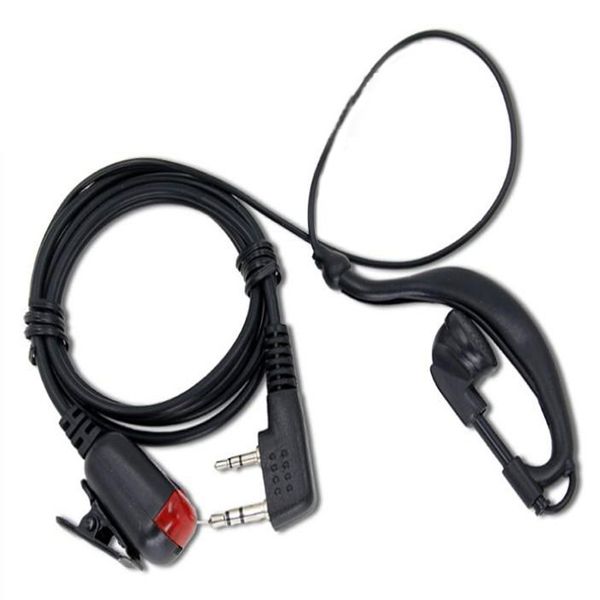 G-Form-Ohrhörer mit roter LED-Anzeige, Headset-Kopfhörer für HYT TYT Retevis H777 RT-5R RT-5RV RT-B5 RT-B6 RT7 RT21 RT5 Walkie Talkie