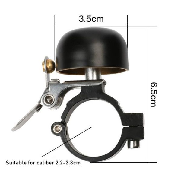 

bike horns bicycle retro mini bell black/gloden
