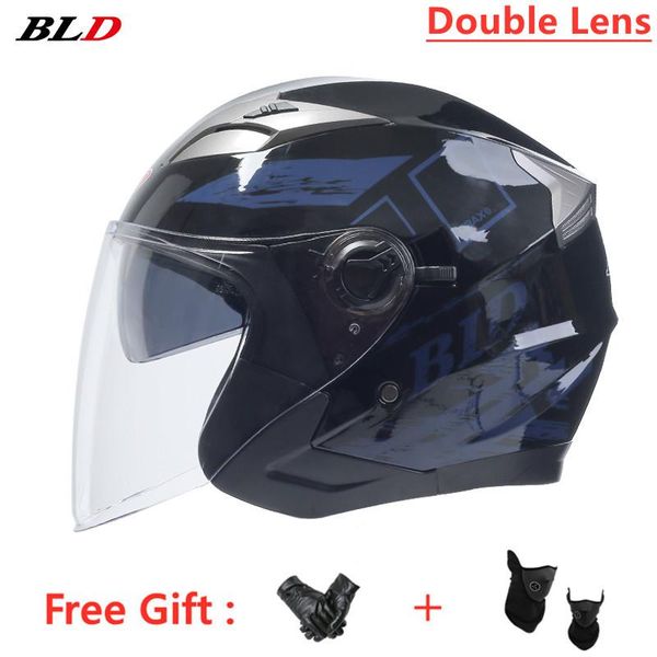 

electric bicycle motorcycle helmet scooter open face vintage dual lens four seasons casco moto motocross helmets for women kids