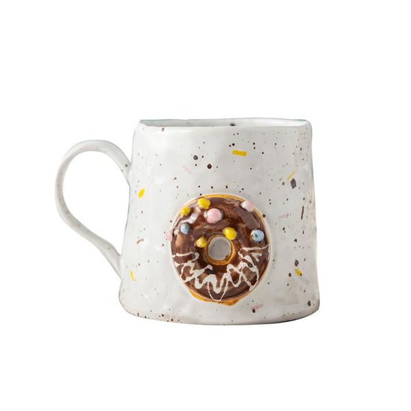 Tazze da caffè espresso bianche coreane Regali per ragazze Riutilizzabili Tazza da tè creativa carina Nordic Modern Eco Friendly Taza Ceramica Drinkware EB50