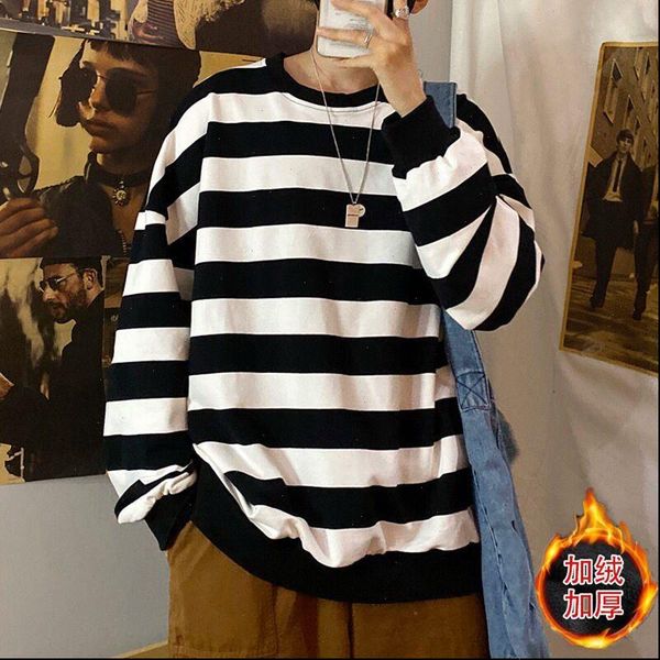 

sweatershirt hong kong style korean women hoodie version of the trend autumn and winter boys girls students couples plus casua, Black