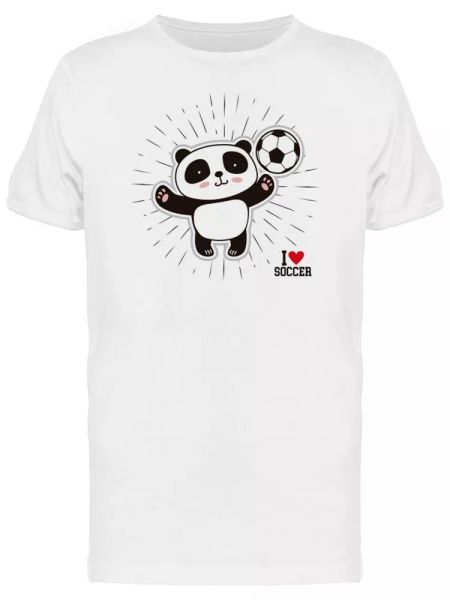 

Panda With Arms Open Soccer Men's Tee -Image by Shutterstock, White;black