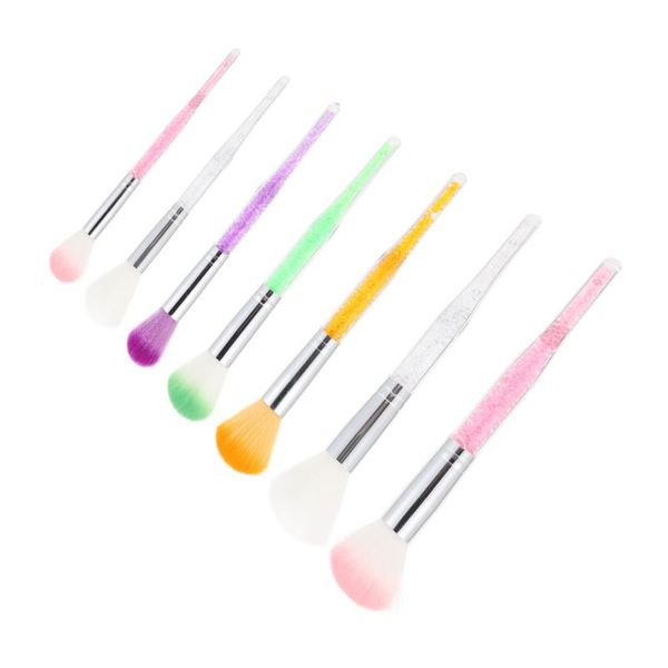 

nail brushes 7pcs dust cleaning fingernail scrub mixed color, Yellow