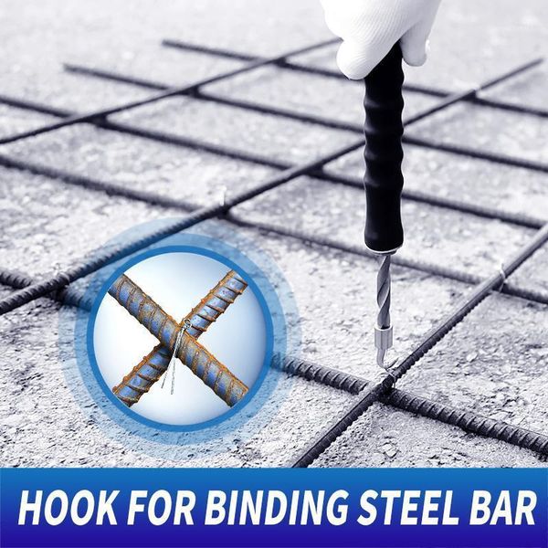 

rebar tier construction site winding tool wire knoting pliers steel tring bar tying hook semi-automatic11