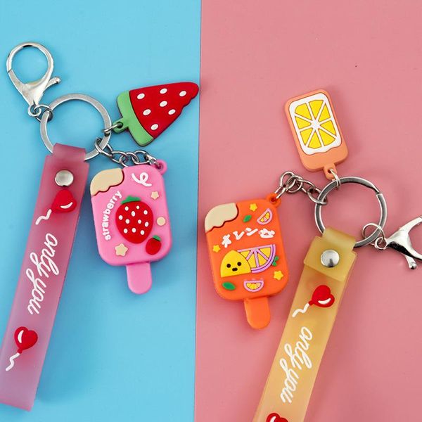 

interior decorations super kawaii car decoration accessories anime color ice cream pendant key-chain decor