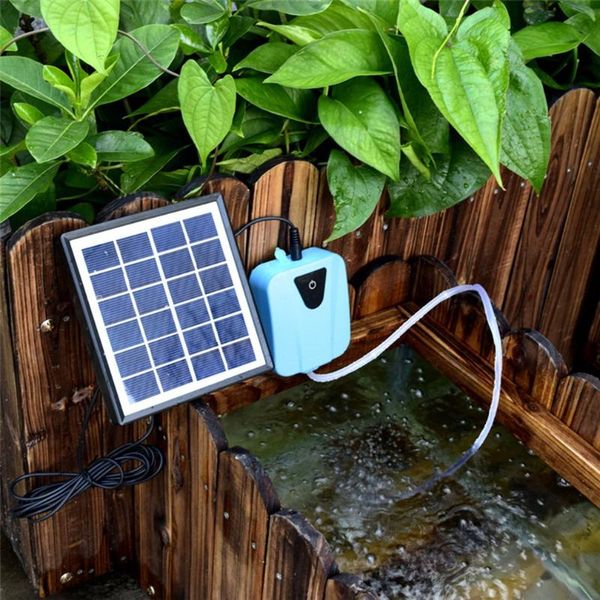 

air pumps & accessories 2l/min quiet energy-saving solar powered aquarium airpump oxygenator water oxygen pump fish tank pond aerator