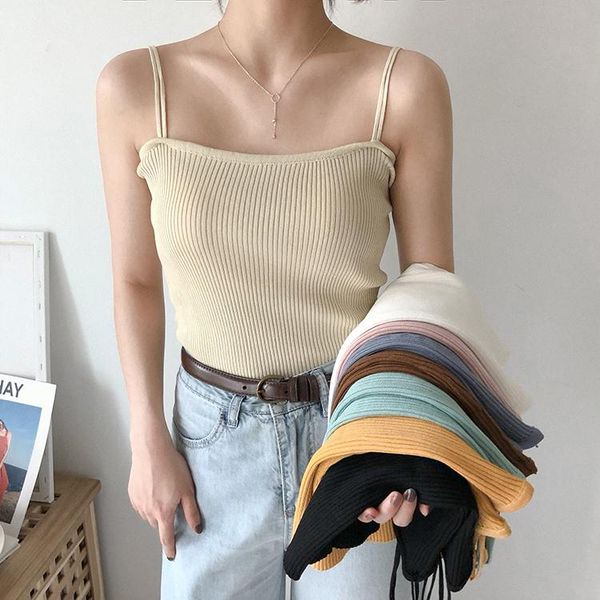 

women's tanks & camis 2021 wholesale spring summer autumn selling camisole fashion netred casual t shirt lady beautiful exposed vests, White