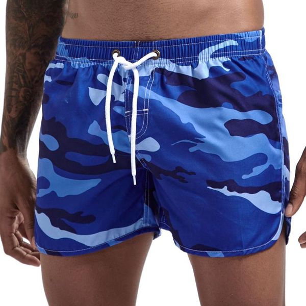 

brand men's board shorts surfing beach short man swim camouflage print sport bermuda swimwear male, White;black