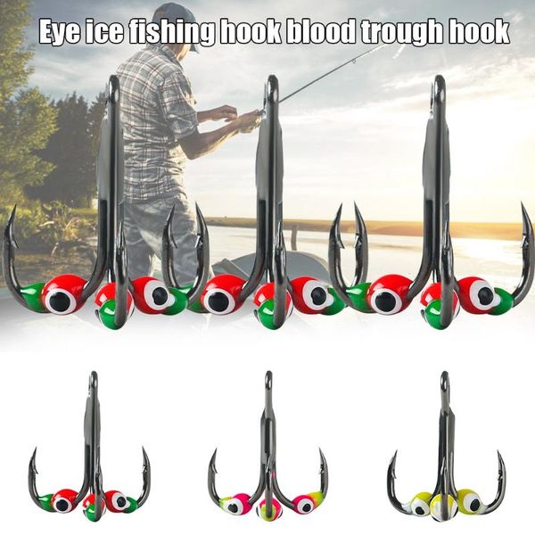 

fishing hooks 3pcs treble hook sharpened high carbon steel fish gear kh889