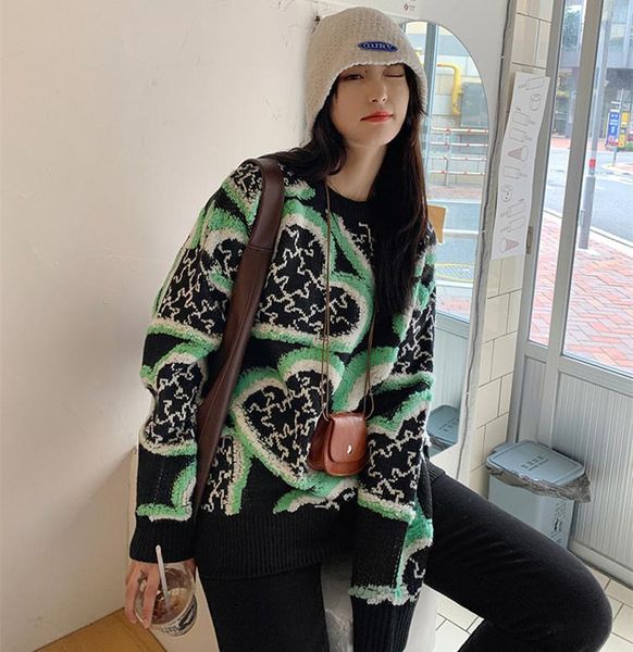 

women's sweaters elegant turtleneck knitted pullovers women 2021 winter long sleeve floral warm ribbed loose oversized jumper female to, White;black