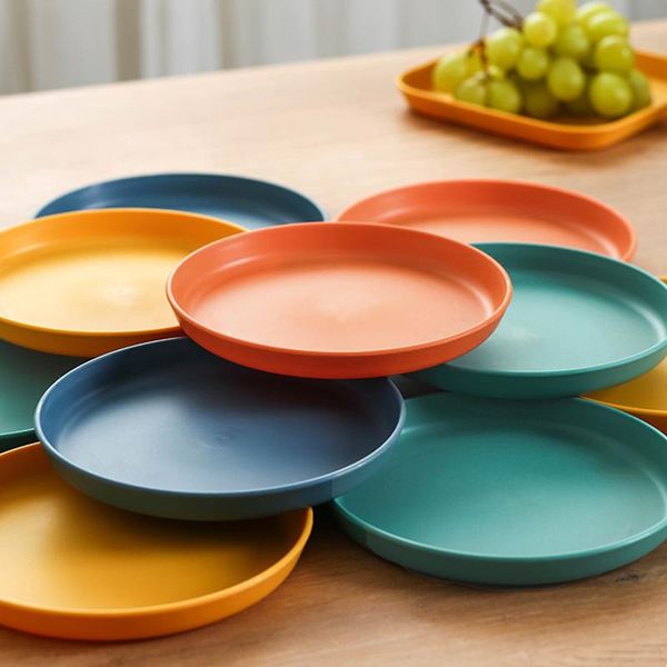 

dishes & plates 6inch multi-purpose dish household small salted vegetable plastic snack cake dining table garbage plate fruit
