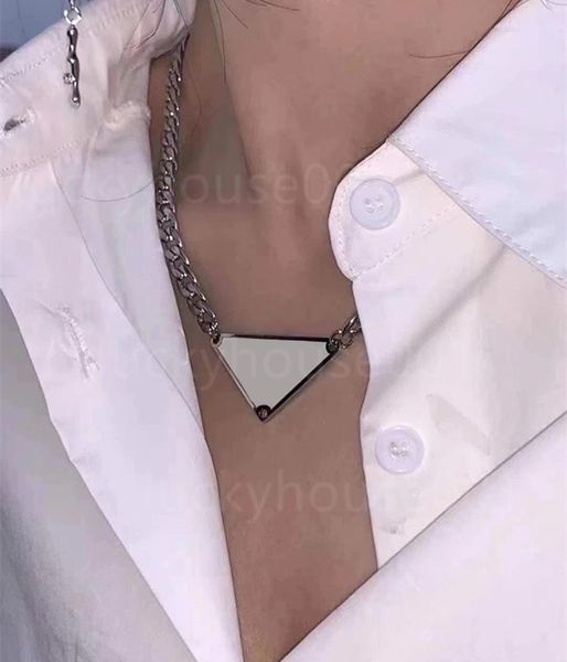 

2021 personalized fashion retro classic letter pendant necklace men and women valentine day engagement jewelry street hip hop necklace party, Silver