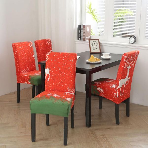

chair covers 1pc christmas universal seat decoration dining home decor for wedding banquet party