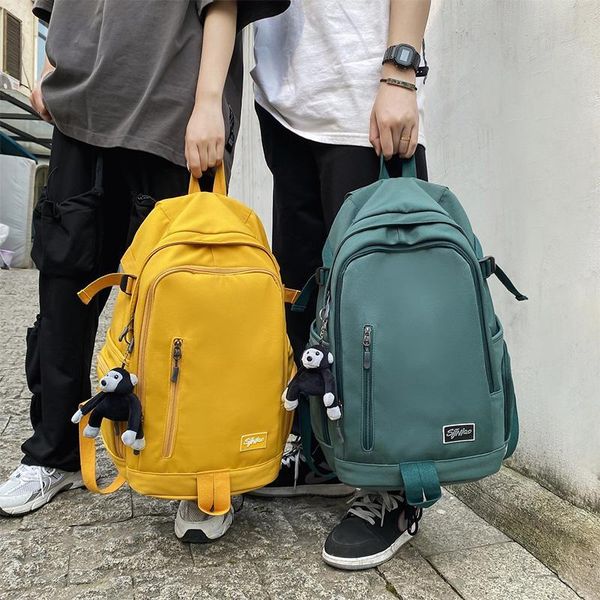 

backpack casual nylon waterproof women's large capacity back pack bags for women 2021 couple big travel hiking bag school