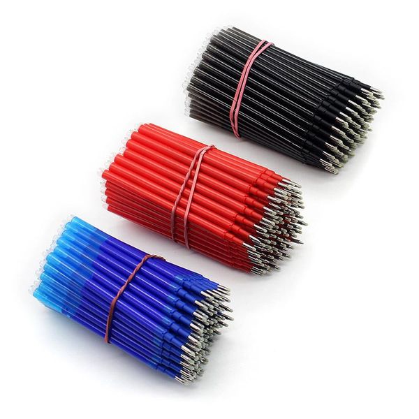 

gel pens 20pcs/50pcs erasable pen refill 0.7mm replacement office writing stationery accessory black blue red ink