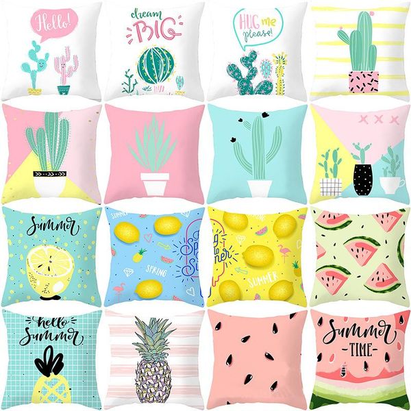 

cushion/decorative pillow tropical fruit cushion cover cartoon home decoration sofa pillowcase polyester throw case simplicity