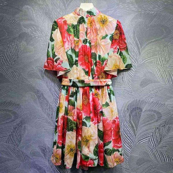 

dress seqinyy chiffon dess summer spring fashion design feminine track holiday enlargement mini casual sleeve, Black;gray