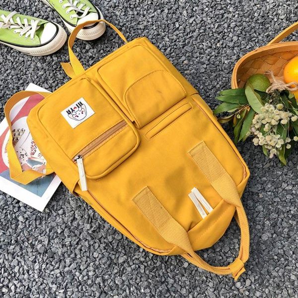 

backpack college style small fresh schoolbag men and women korean junior high school large capacity student
