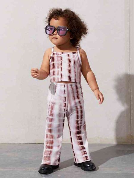 

baby tie dye cami & pants she, Blue