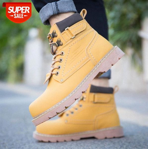

martin boots men men's low-heel lace-up solid color shoes mid-plus cotton #ml8n